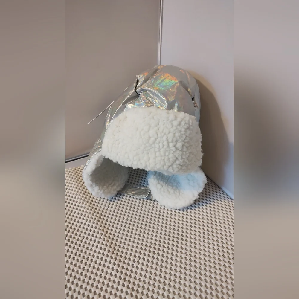 Swiss Tech Toddler Trapper Hat Silver One Size NWT